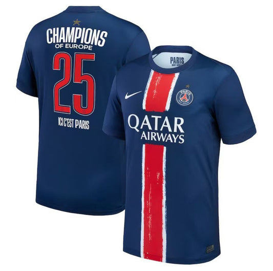 Maillot psg domicile 24/25 champion d Europe
