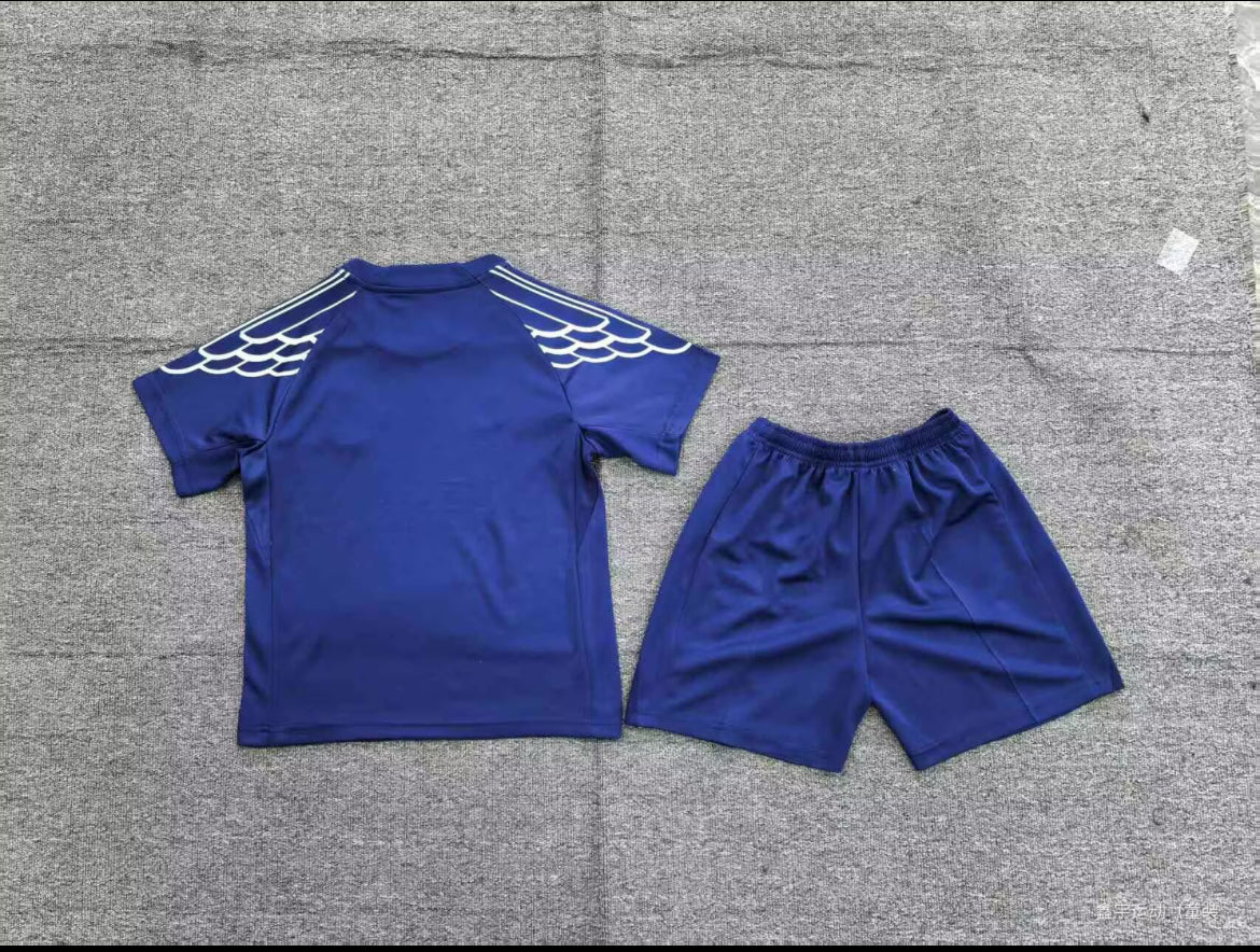 Kit maillot PSG enfant Fourth Away dos - Unifoot